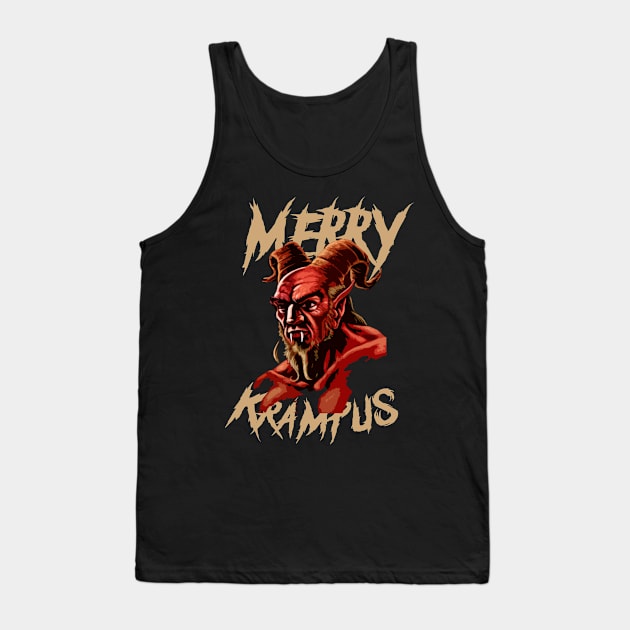 Merry Krampus Tank Top by Space Monkeys NFT